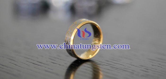 gold plated tungsten ring picture