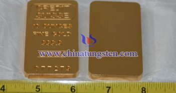 tungsten gold bar picture