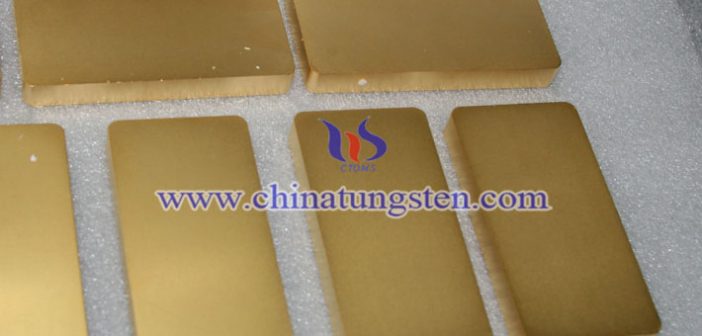 gold plated tungsten bar picture