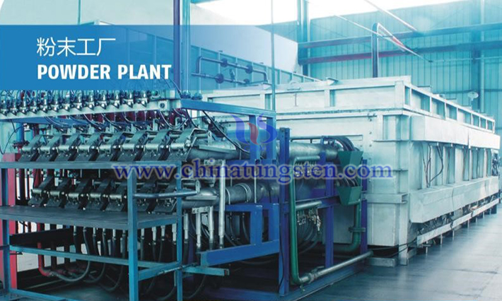 Horizontal multi tube reduction furnace for tungsten powder production