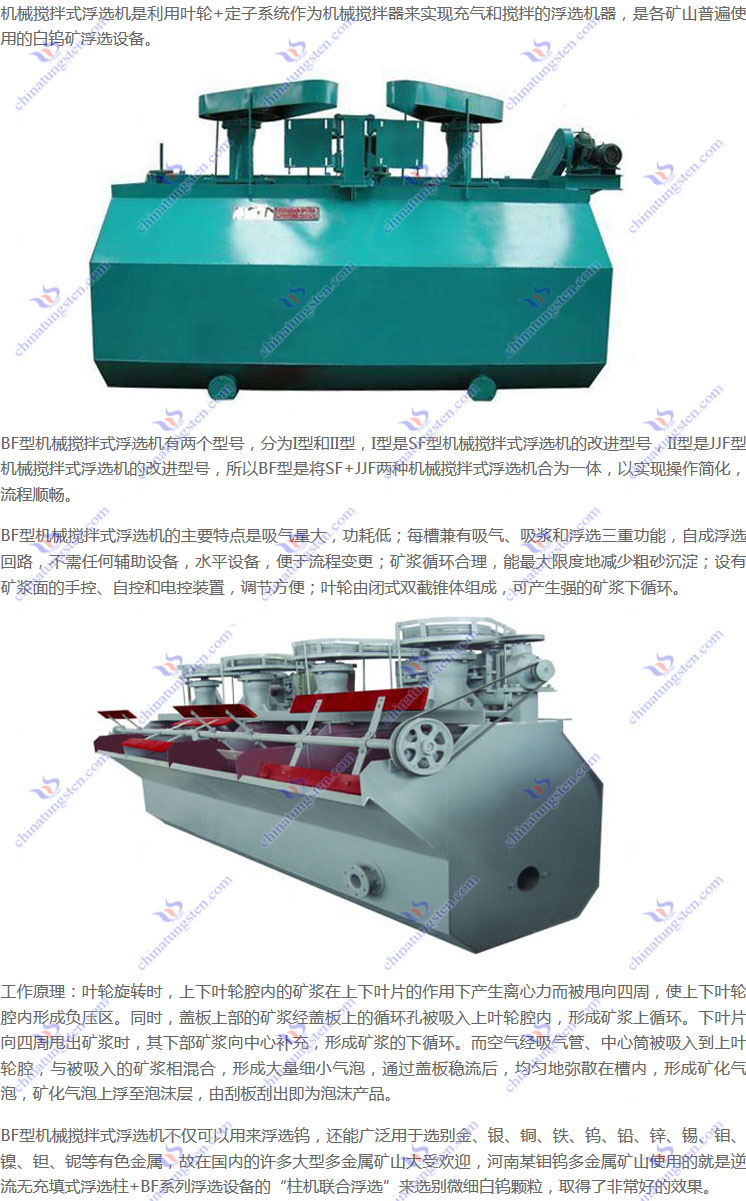 BF型機械攪拌式浮選機圖片