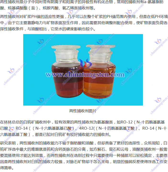 白鎢礦捕收--兩性捕收劑圖片