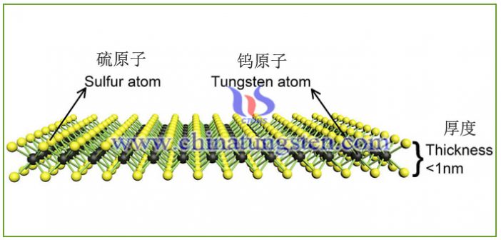 二維層狀納米材料：納米二硫化鎢圖片