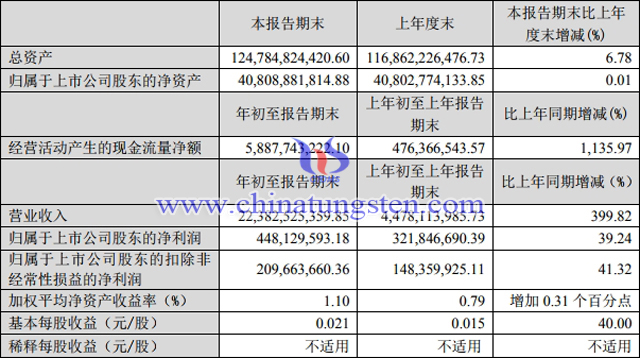 洛鉬2020年一季度主要財(cái)務(wù)數(shù)據(jù)