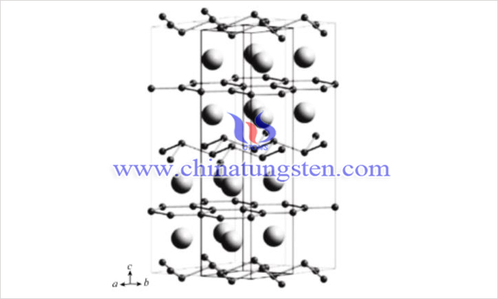 WB2晶體結(jié)構(gòu)圖（圖源：曹曉舟/無機材料學(xué)報）