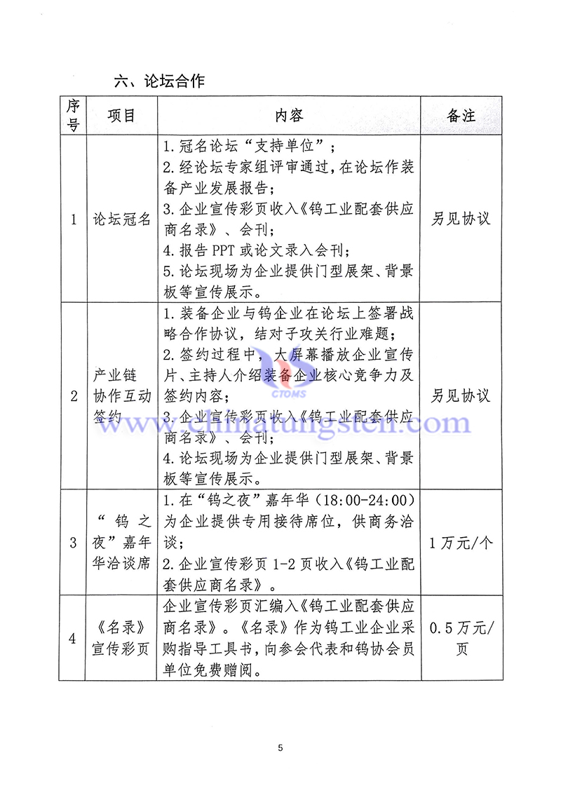 關(guān)于召開“中國鎢工業(yè)裝備論壇”的通知