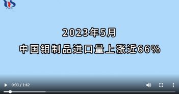 2023年5月中國鉬制品進口情況圖片