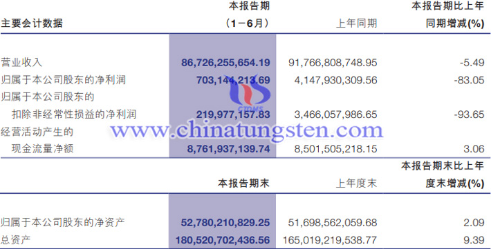 洛陽(yáng)鉬業(yè)2023年上半年業(yè)績(jī)報(bào)告